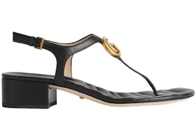 Gucci Marmont Double G Sandal Black (Women's)