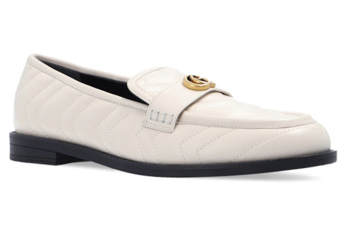Gucci Marmont Matelassé Loafer White (Women's) - vue secondaire A