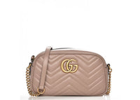 Gucci GG Marmont Kameratasche Matelassé Klein Altrosa