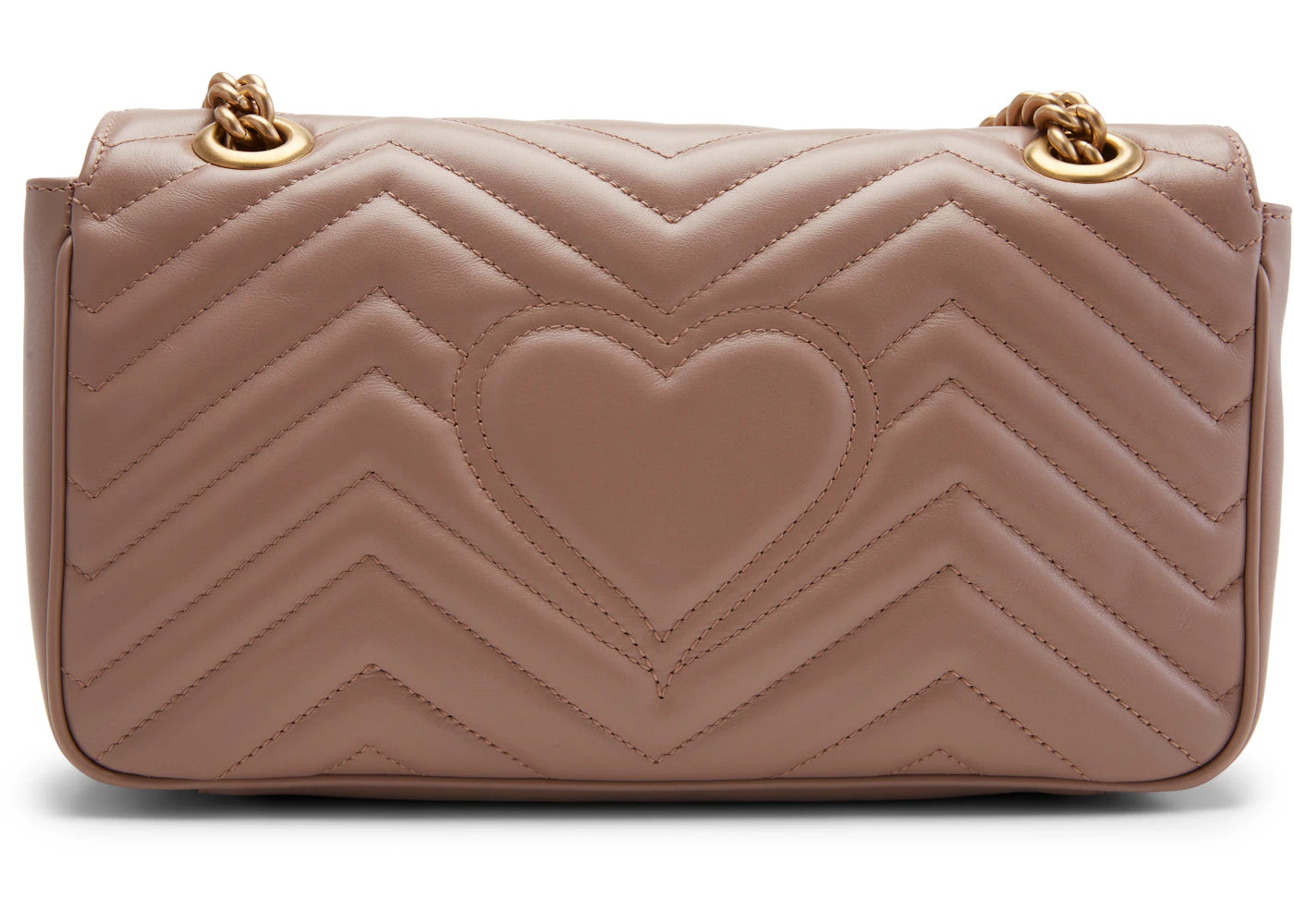 Gucci GG Marmont Kleine Matelassé-Tasche, Altrosa - vue secondaire A