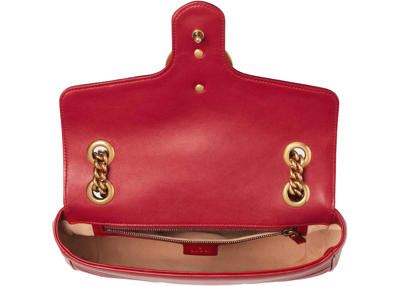 Gucci GG Marmont Small Matelasse Bag Hibiscus Red
