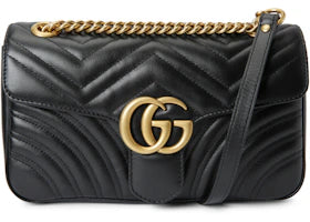 Gucci GG Marmont Small Matelasse Bag Black - vue 360