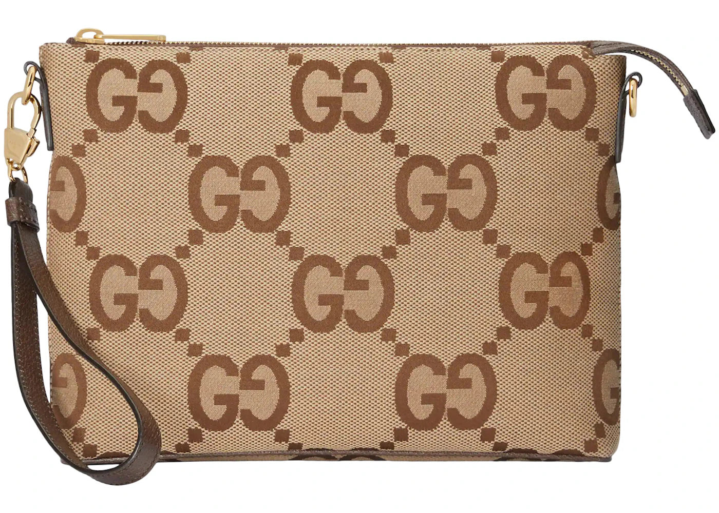 Gucci Messenger Bag Jumbo GG Camel/Ebony - vue secondaire A