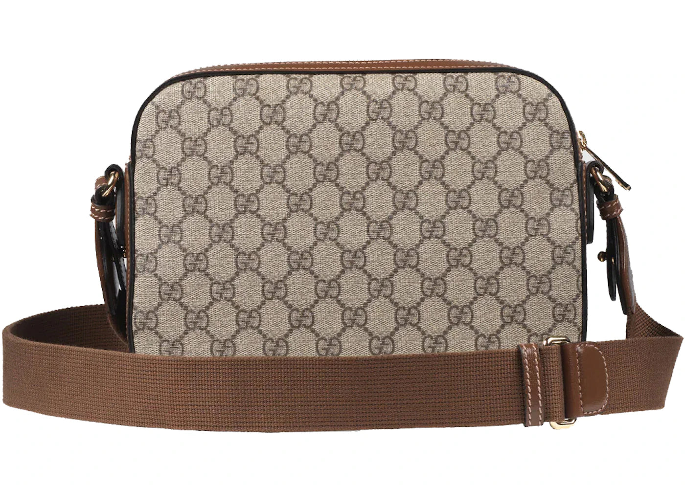 Gucci Messenger Bag mit ineinandergreifendem G Beige/Ebenholz - vue secondaire A