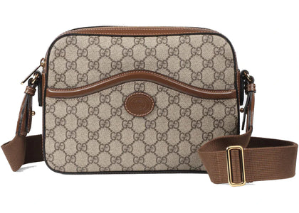 Gucci Messenger Bag with Interlocking G Beige/Ebony - authentic Gucci product