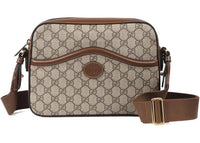 Gucci Messenger Bag mit ineinandergreifendem G Beige/Ebenholz