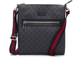 Gucci Messenger GG Supreme Black/Grey - vue 360