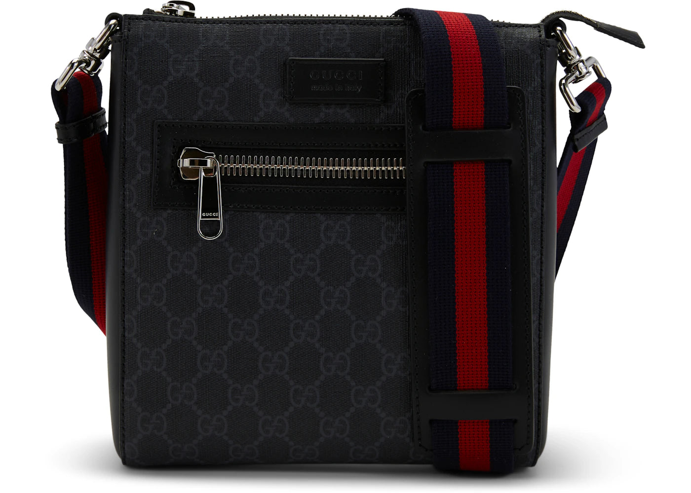 Gucci Messenger GG Supreme Small Black/Grey - vue secondaire A