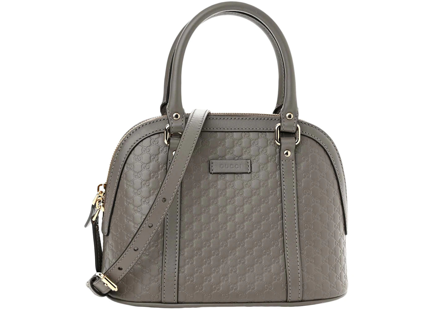 Gucci Microguccissima Mini Dome Tasche Grau - vue 360