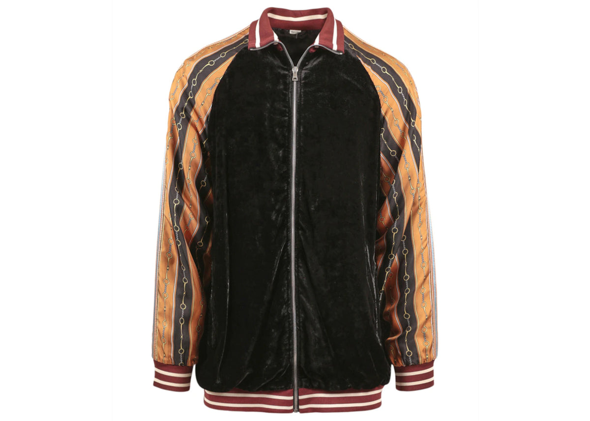 Gucci Mixed Media Track Jacket Black - vue secondaire A