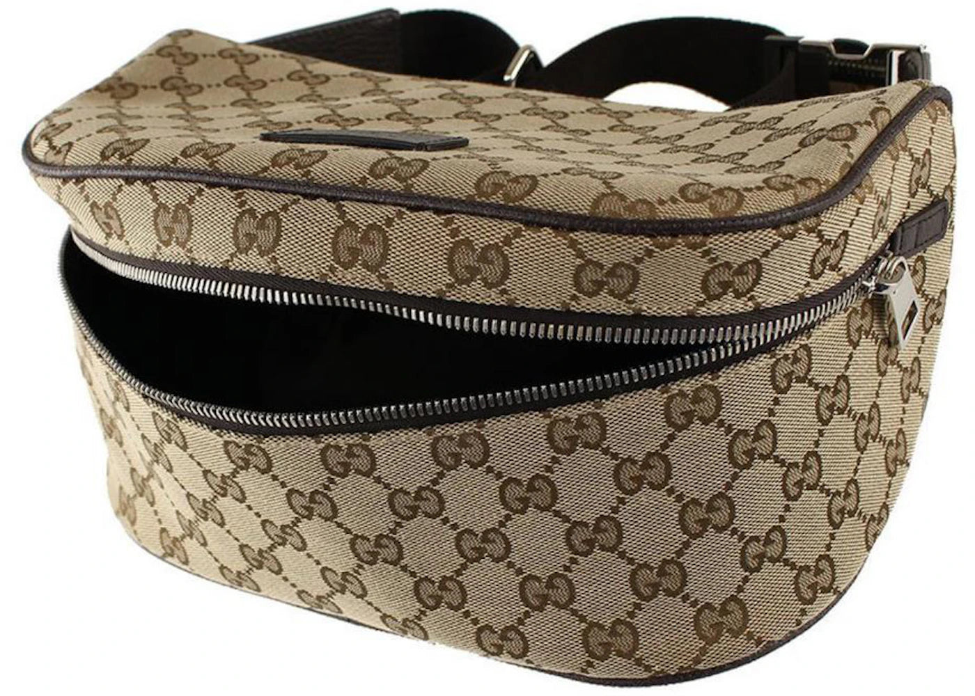 Gucci Monogram Pochette Shoulder Bag Brown - vue secondaire A