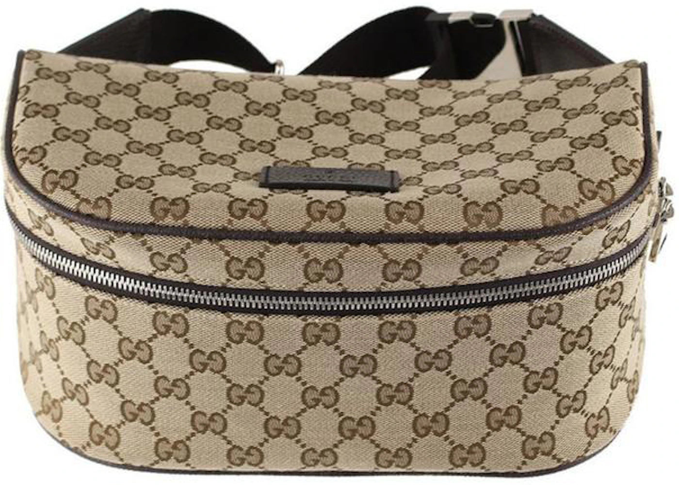 Gucci Monogram Pochette Shoulder Bag Brown - vue 360