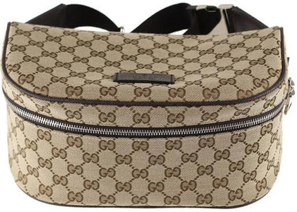 Gucci Monogram Pochette Shoulder Bag Brown - authentic Gucci product