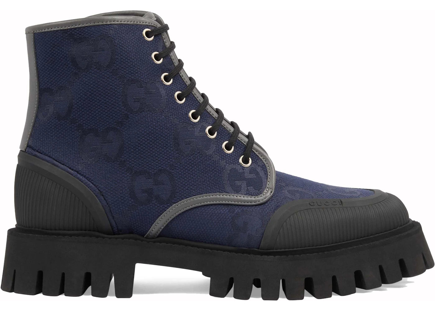 Gucci Novo Lug-Sule Ankle Booties Navy - vue 360