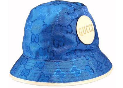 Gucci Off The Grid Bucket Hat Blue/Beige - authentic Gucci product