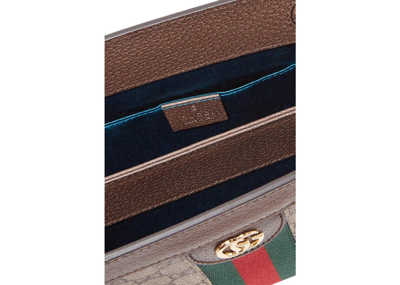 Gucci Ophidia Convertible Clutch GG Web Small Brown