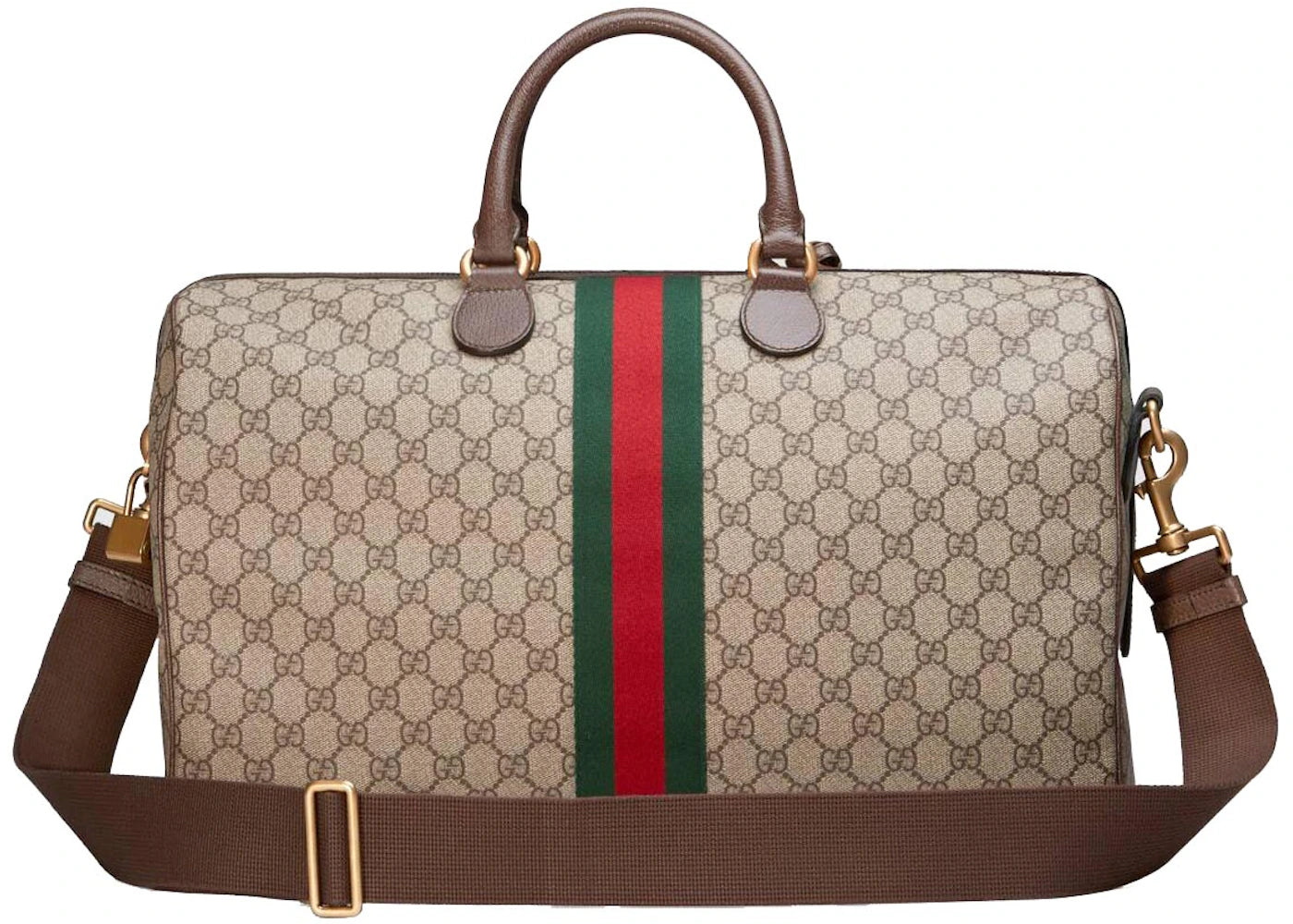 Gucci Ophidia GG Carry-on Duffle Medium Beige/Ebony - vue secondaire A