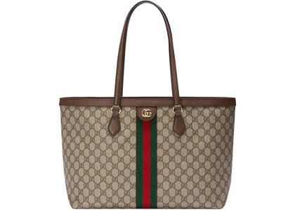 Gucci Ophidia GG Medium Tote Beige/Ebony - authentic Gucci product