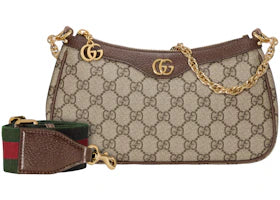 Gucci Ophidia GG Small Handbag Beige/Ebony - vue 360