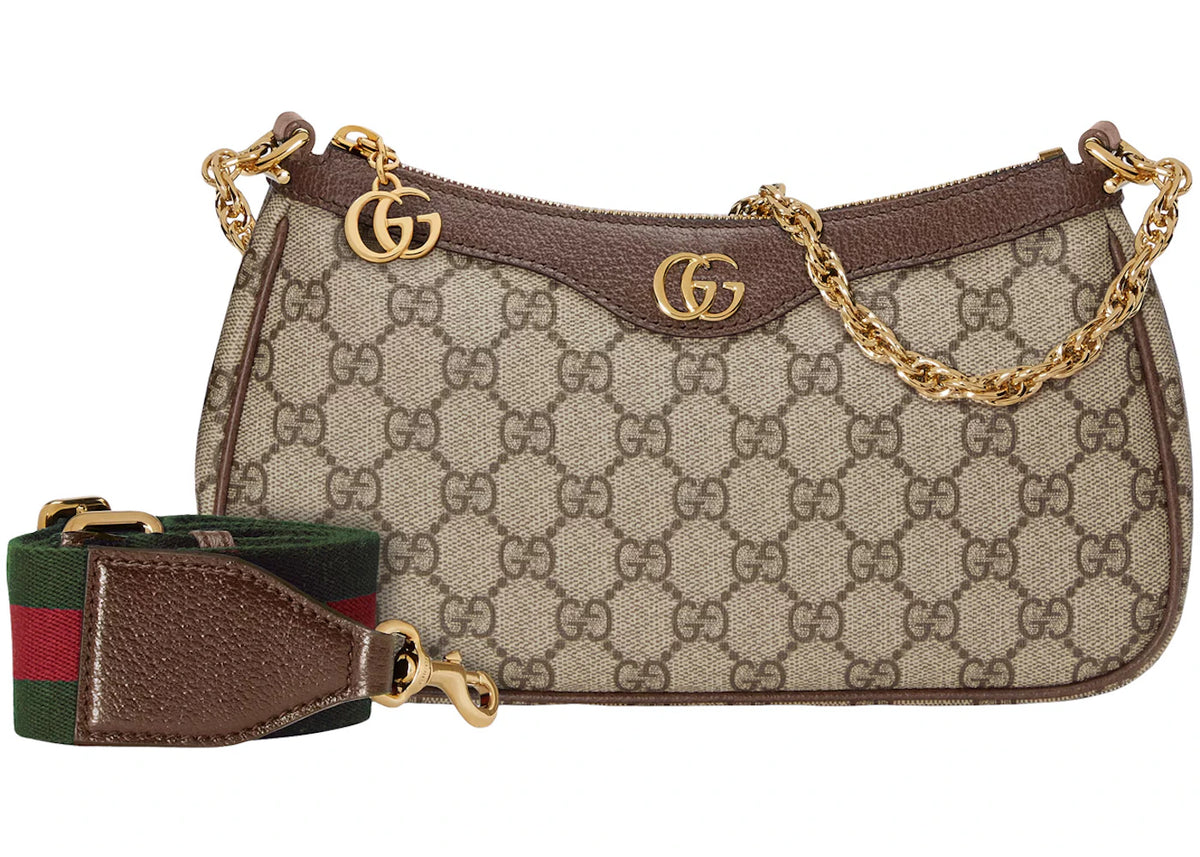 Gucci Ophidia GG Small Handbag Beige/Ebony - vue 360