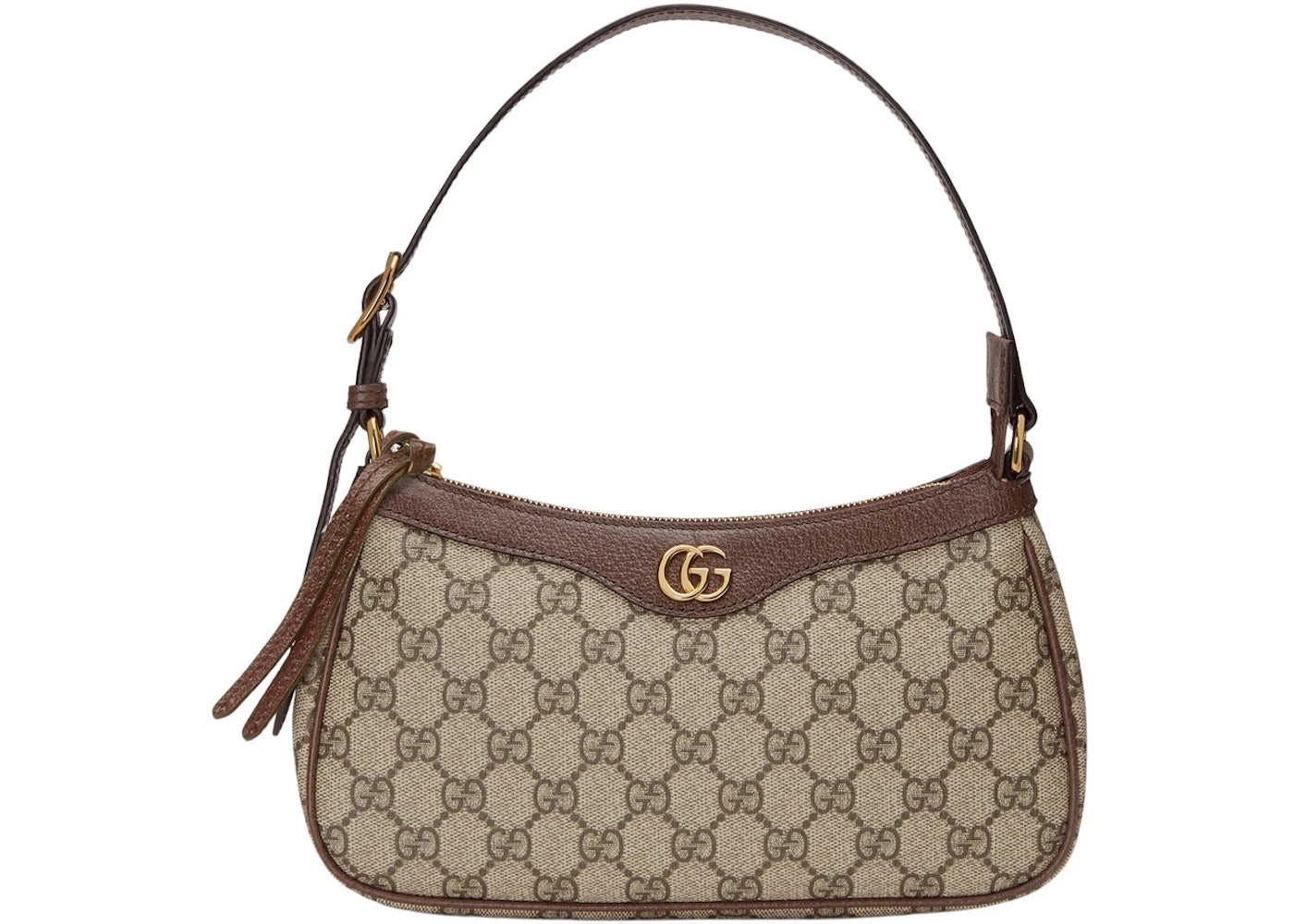 Gucci Ophidia Handbag Small GG Supreme Beige/Ebony - vue 360