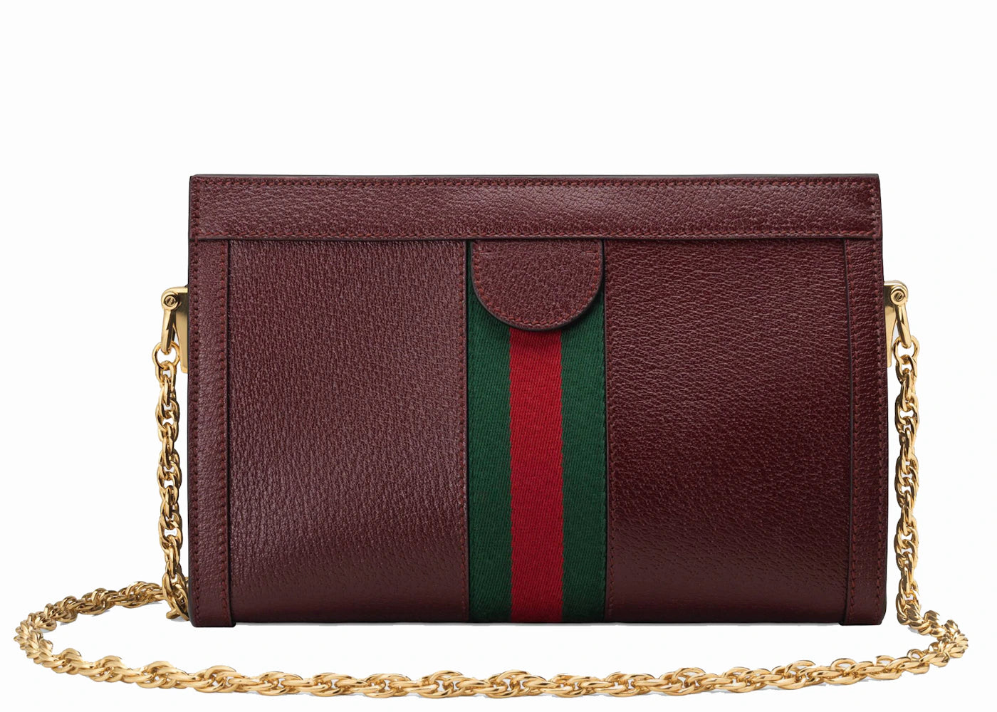 Gucci Ophidia Shoulder Bag Leather Small Burgundy - vue secondaire A