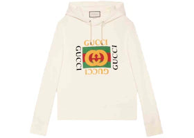 Gucci Oversize Sweatshirt with Gucci Logo White - vue 360