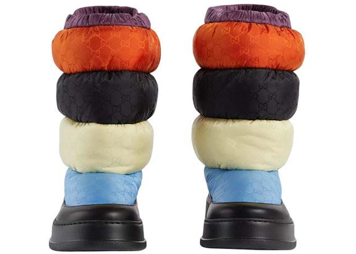 Gucci Padded Snow Boots Black Multi - vue secondaire B