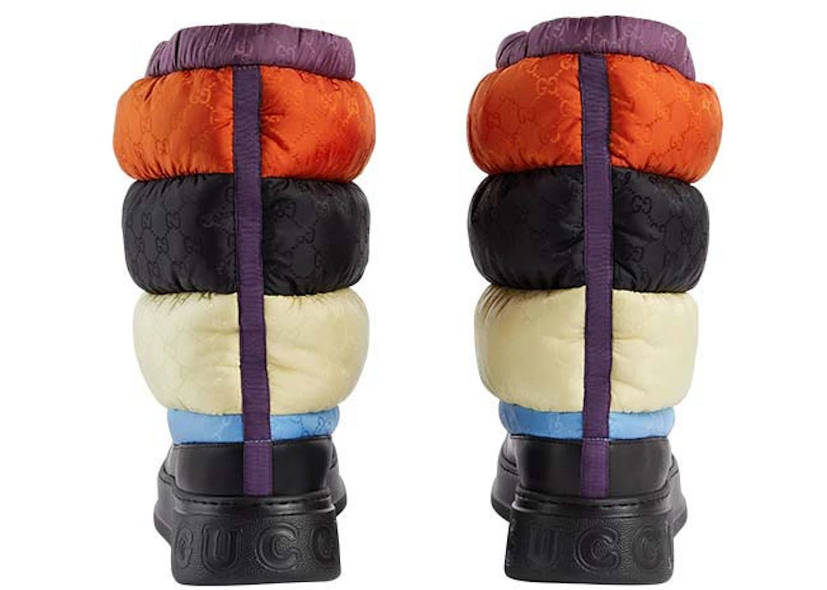 Gucci Padded Snow Boots Black Multi - vue secondaire B