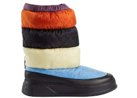 Gucci Padded Snow Boots Black Multi - vue secondaire A