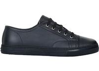 Gucci Plate Leather Low Black