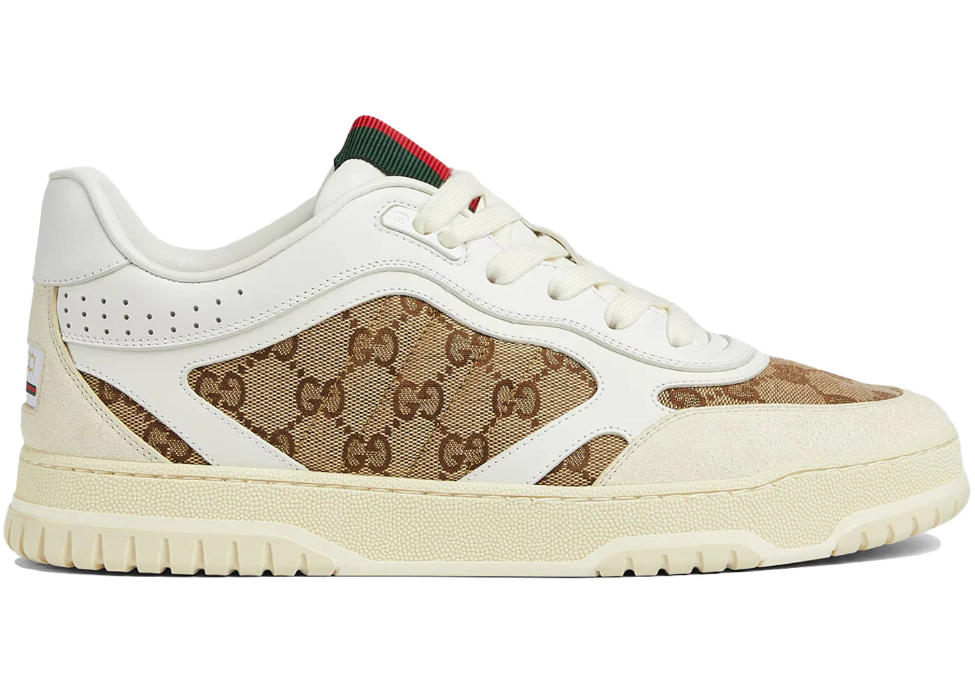 Gucci Re-Web Sneaker GG Canvas White Beige - vue 360