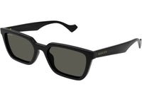 Gucci Rectangle Sunglasses Black Grey (GG1539S-001-55)
