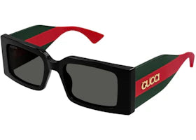Gucci Rectangle Sunglasses Black Grey (GG1860S-001-52) - vue 360