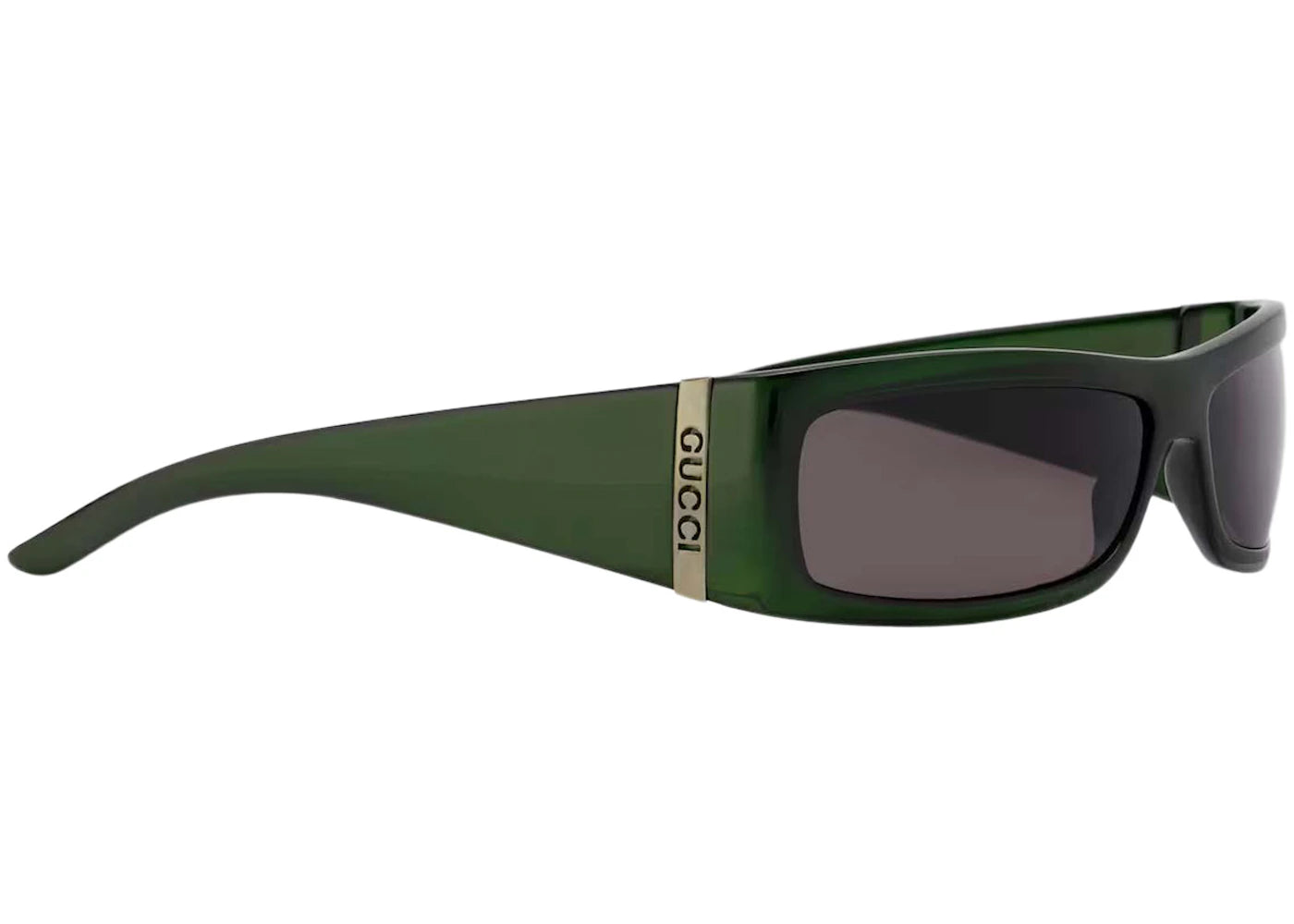 Gucci Rectangular Frame Sunglasses Dark Green - vue secondaire A