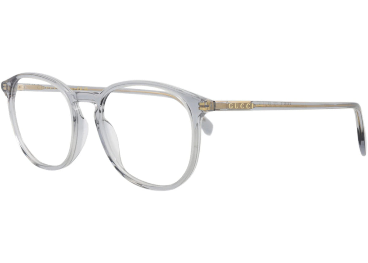 Gucci Round-Frame Recycled Acetate Optical Frames Light Blue Light Blue Transparent (GG0551O-30008225-017) - vue secondaire B