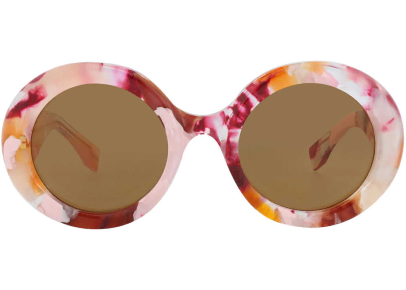 Gucci Round-Frame Recycled Acetate Sunglasses Pink Pink Brown (GG1748S-30015526-001) - vue secondaire A