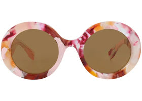 Gucci Round-Frame Recycled Acetate Sunglasses Pink Pink Brown (GG1748S-30015526-001) - vue 360