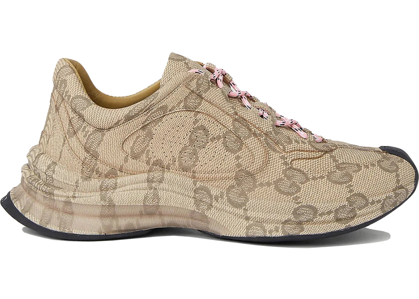 Gucci Run Beige Ebony Monogram (Women's) - vue secondaire A