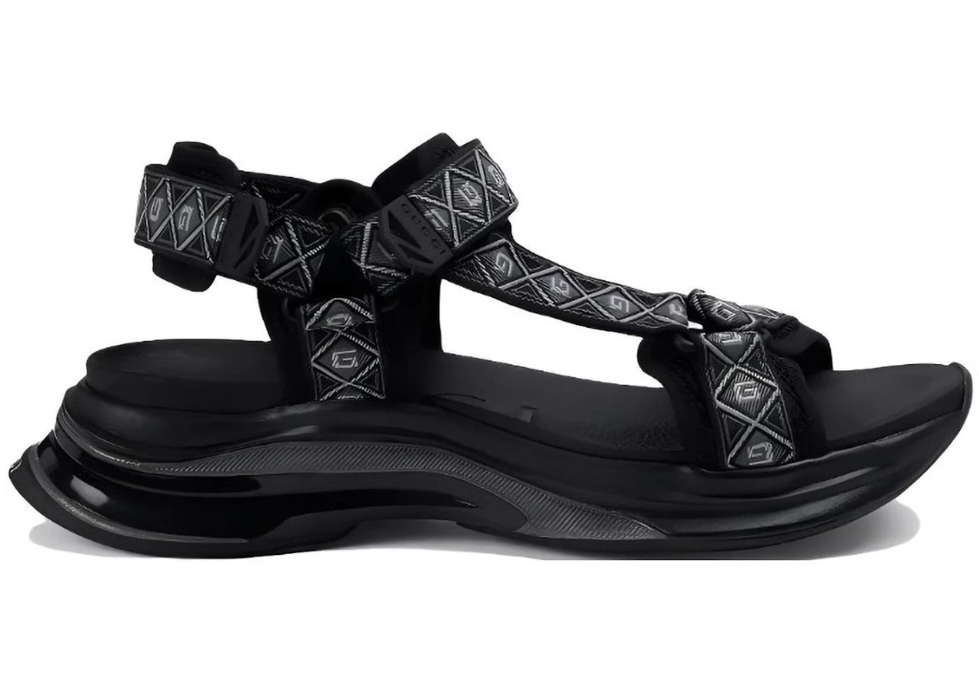 Gucci Run Sandal Black - vue secondaire A