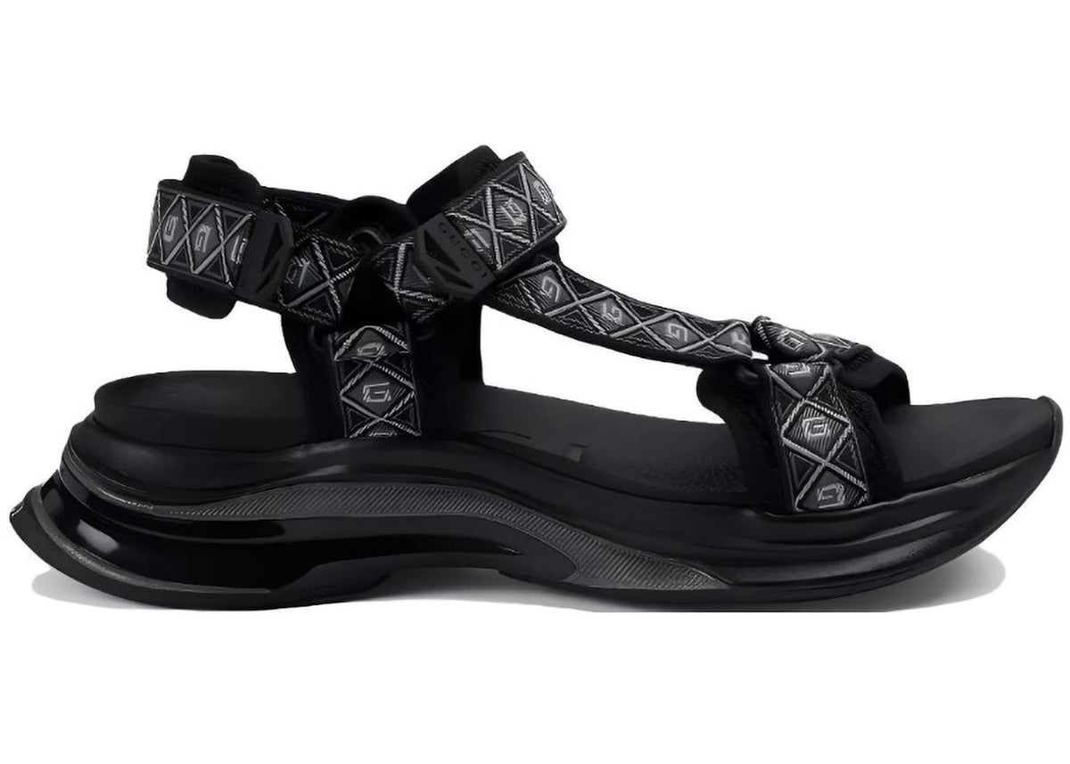 Gucci Run Sandal Black - vue 360