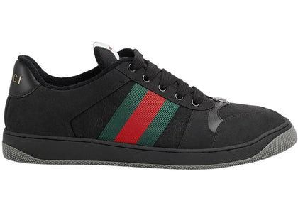 Gucci Screener Black Canvas - authentic Gucci sneakers