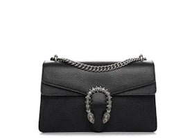 Gucci Dionysus Shoulder Bag Pebbled Calfskin Small Black - vue 360
