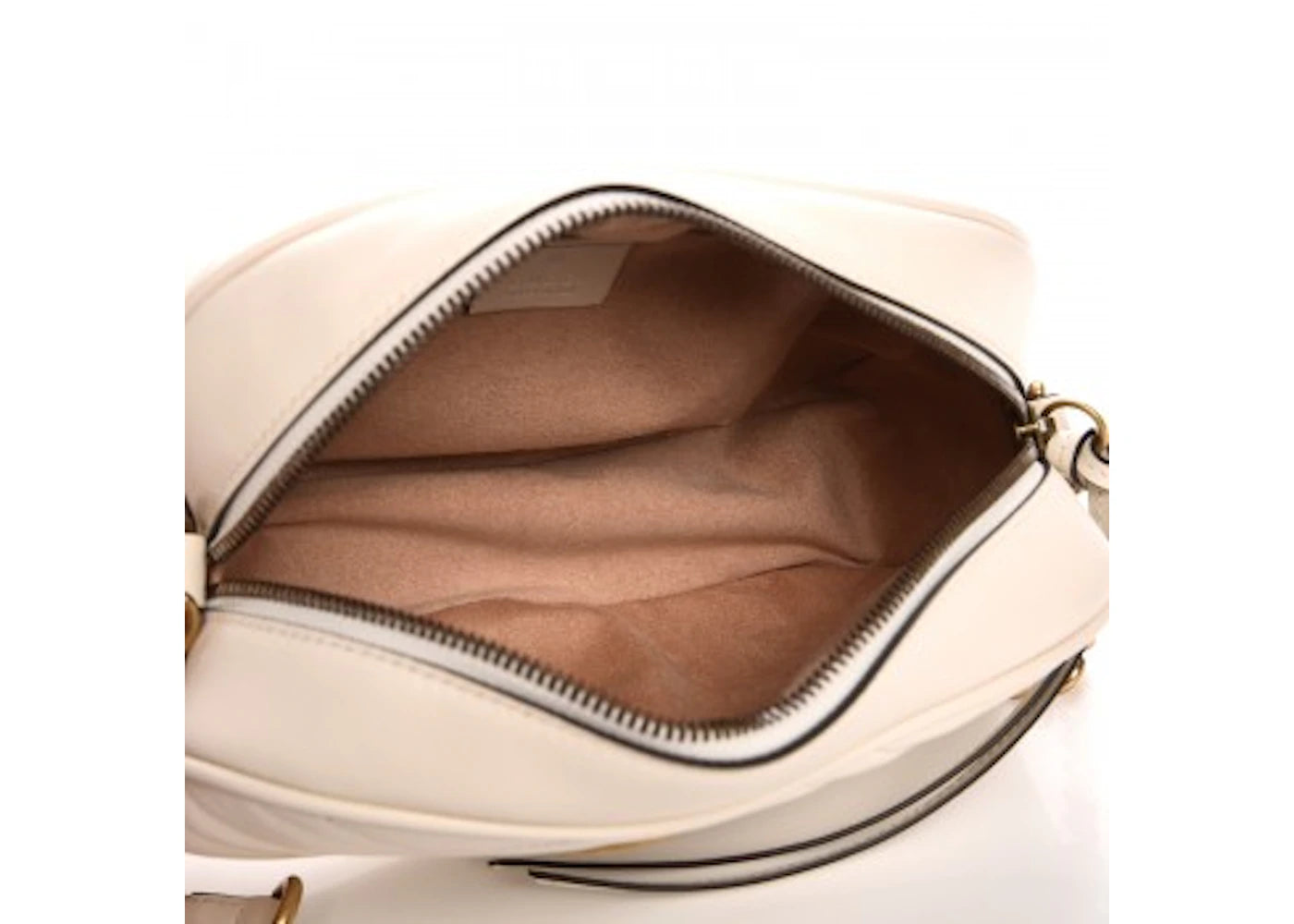 Gucci GG Marmont Small Matelasse Shoulder Bag White
