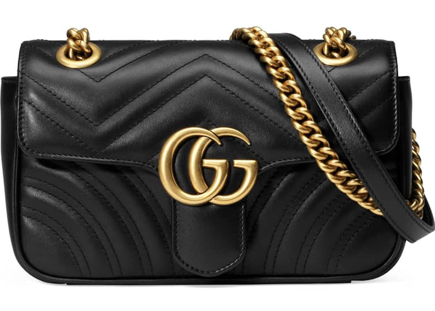 Gucci GG Marmont Matelasse Mini Black - vue 360