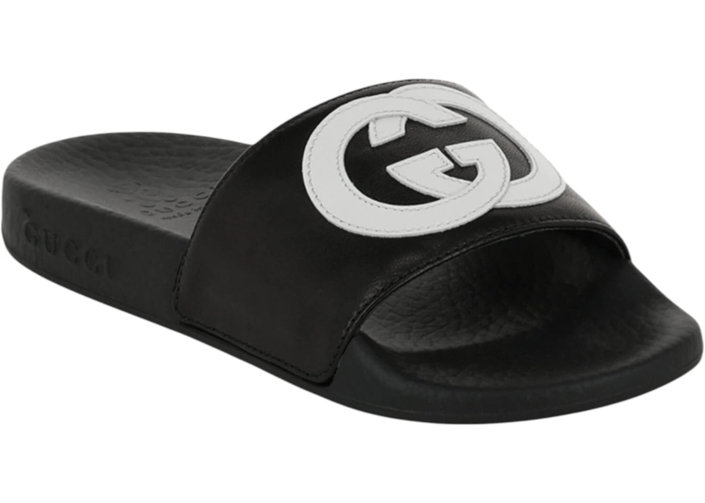 Gucci Slide Interlocking G Schwarz Weiß (Kinder)