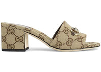 Gucci Slide Sandal Camel Brown GG Canvas (Women's)