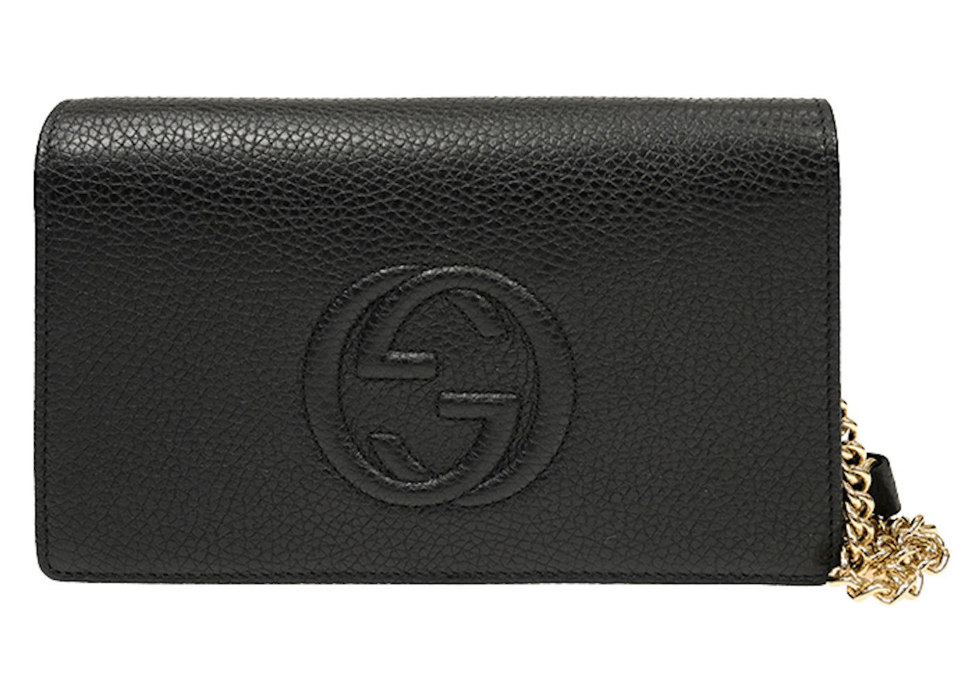 Gucci Soho Ketten-Portemonnaie Tasche Schwarz - vue 360