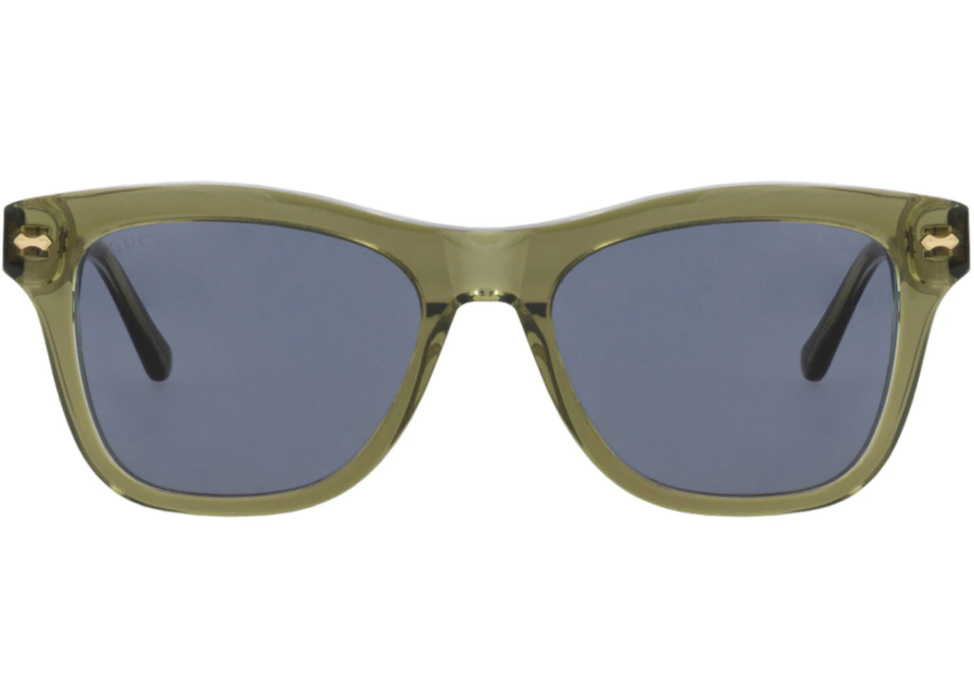 Gucci Square-Frame Acetate Sunglasses Green Green Blue (GG0910S-30010532-002) - vue secondaire A