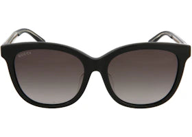 Gucci Square-Frame Acetate Sunglasses Shiny Black (GG0082SK-30001053-001) - vue 360